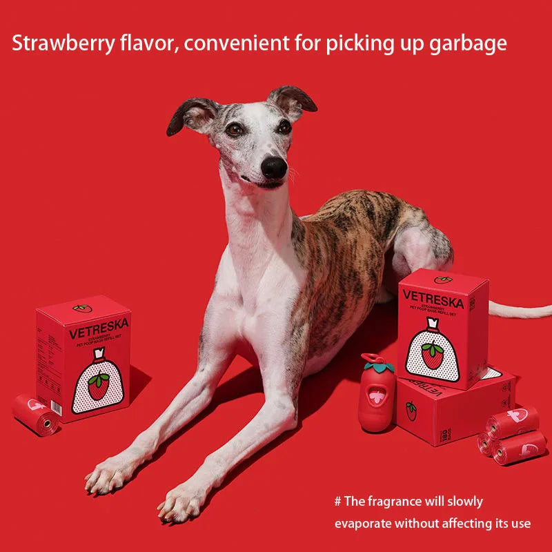 Strawberry Dogs Garbage Bag