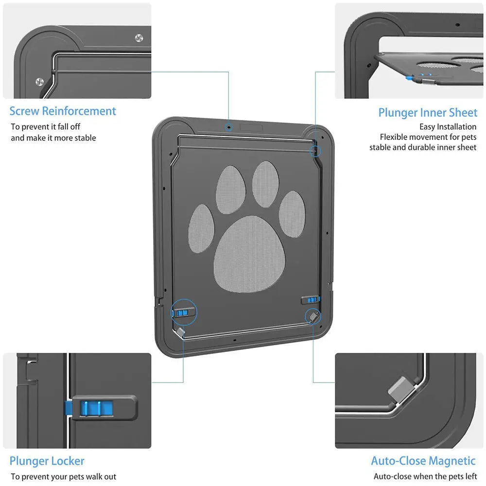 Self-Closing Flap Gate Pet Door