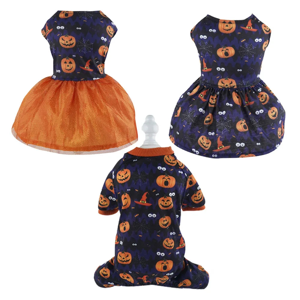 Puppy Dress Skirt Pumpkin