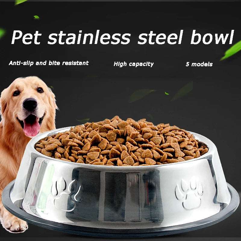 6 Size Pet Bowls Stainless Steel