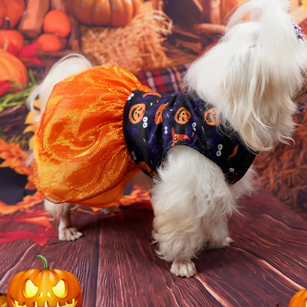 Puppy Dress Skirt Pumpkin