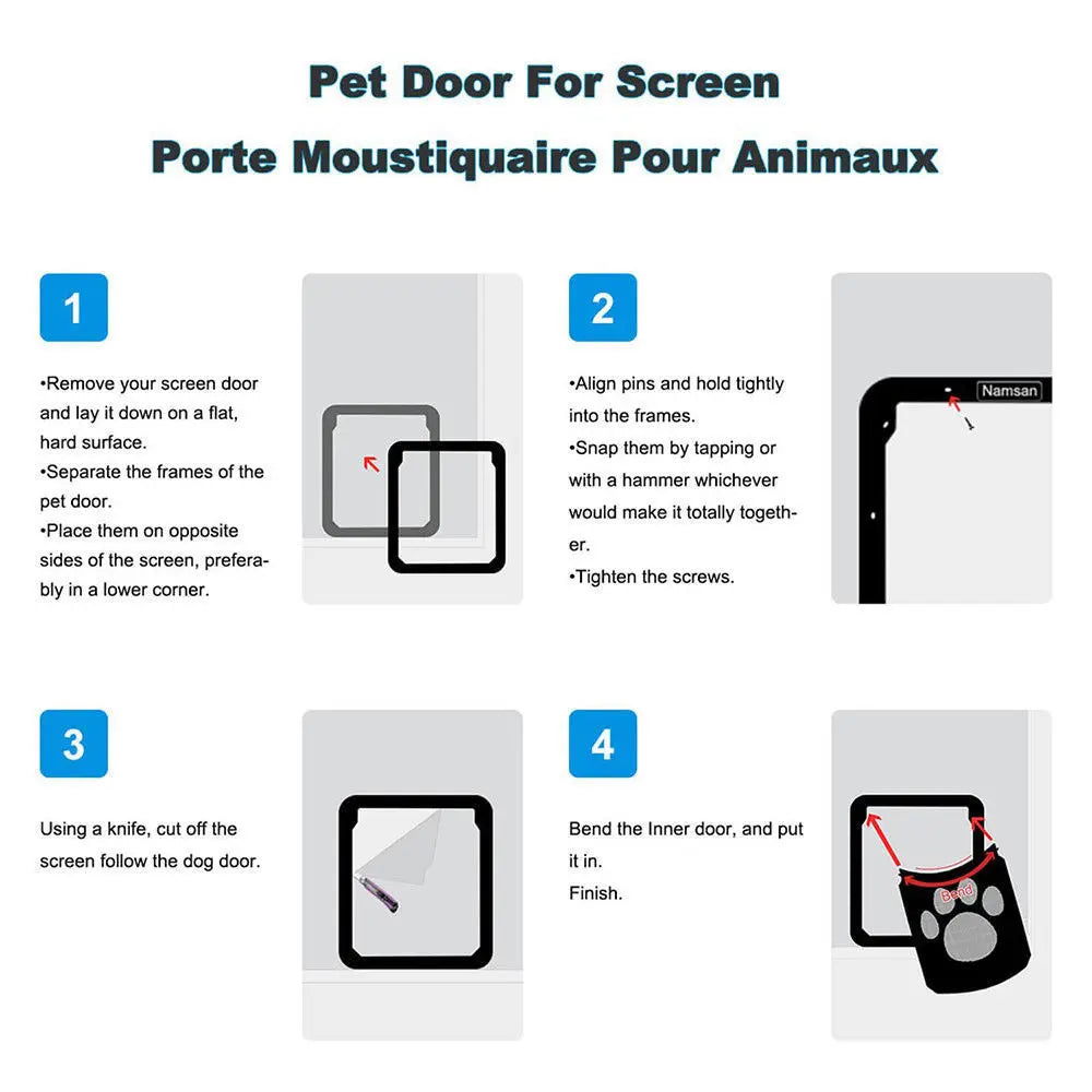 Self-Closing Flap Gate Pet Door